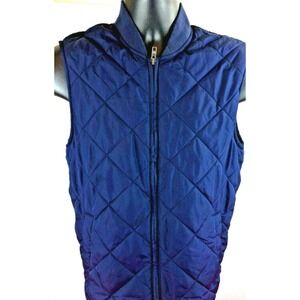 GAP Women's Navy Blue Size XS Winter Puffer Quilted Zipper Vest